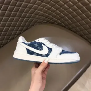 Nike Air Jordan 1 Low estampado denim blanco zapatillas lifestyle