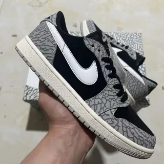 Nike Air Jordan 1 Low Imprimé Éléphant Chaussures Lifestyle