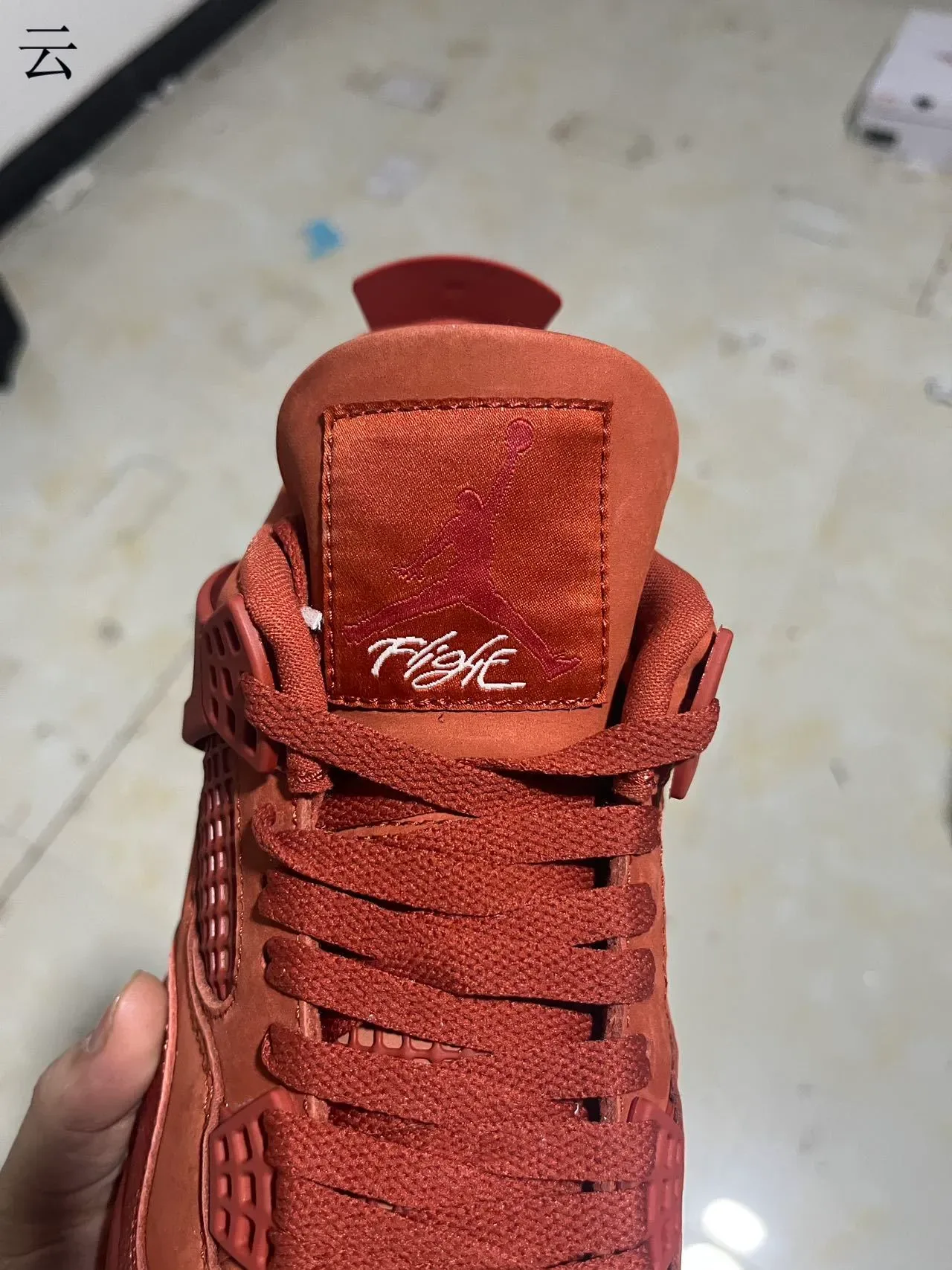 Nike Air Jordan 4 Terracotta Red Basketball Shoes 9