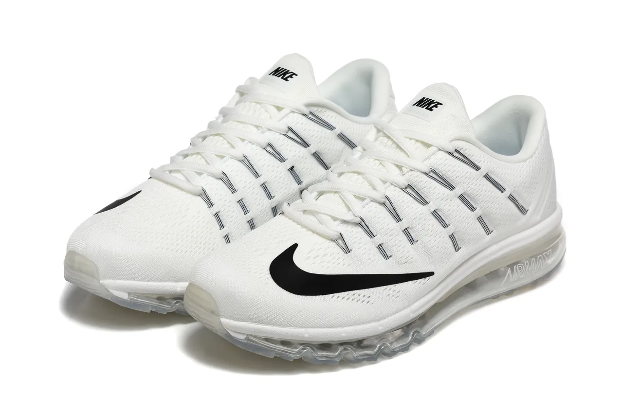 Nike Air Max 2015 White Black Transparent Running Shoes 7