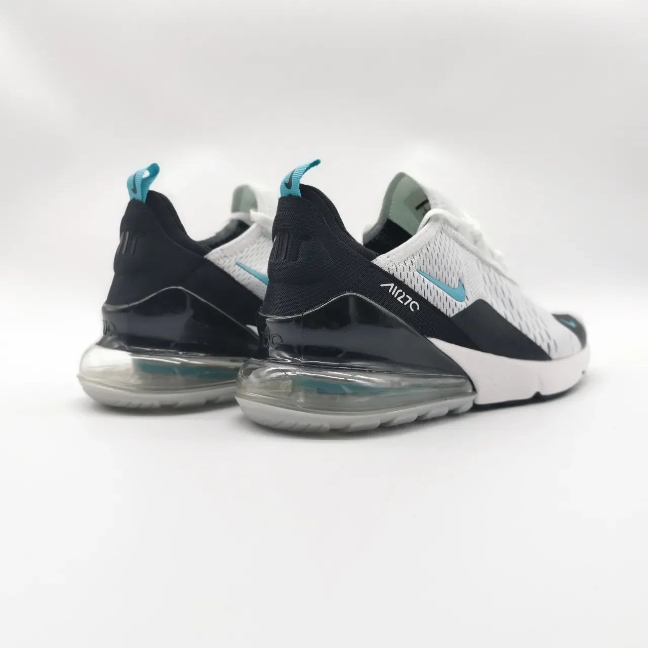Nike Air Max 270 White Black Teal Lifestyle Sneakers 3