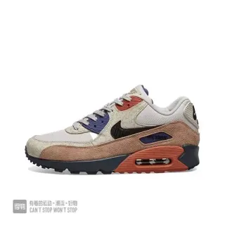 Nike Air Max 90 Beige Tan Rouge Bleu Marine Sneakers Lifestyle