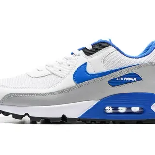 Nike Air Max 90 حذاء أسلوب حياة أبيض أزرق رمادي
