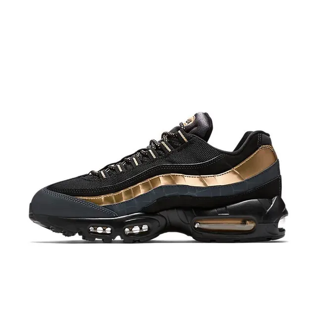 Nike Air Max 95 Black and Metallic Gold Lifestyle Sneakers 5