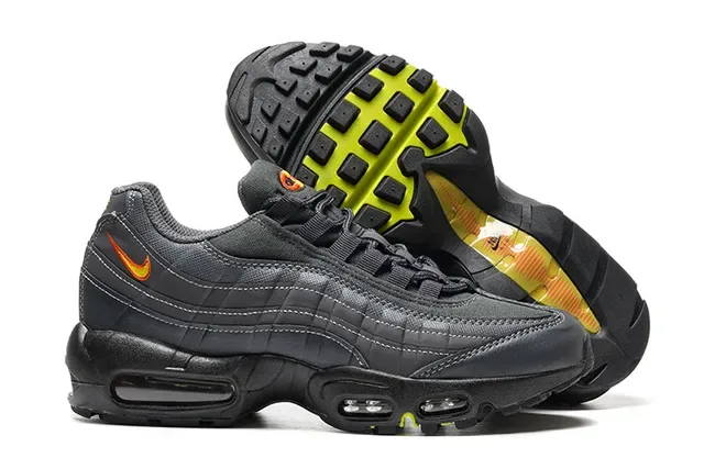 Nike Air Max 95 Black Orange Lifestyle Sneakers 3