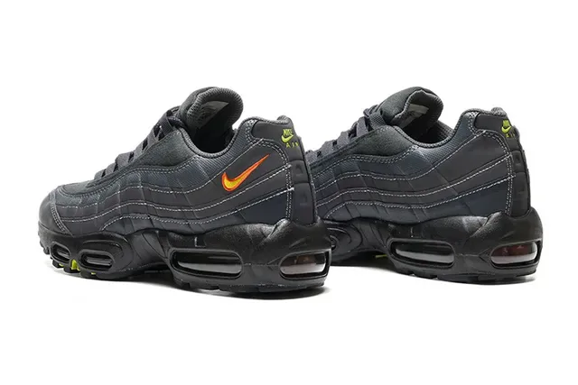 Nike Air Max 95 Black Orange Lifestyle Sneakers 4