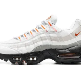 Nike Air Max 95 حذاء أسلوب حياة أبيض رمادي برتقالي