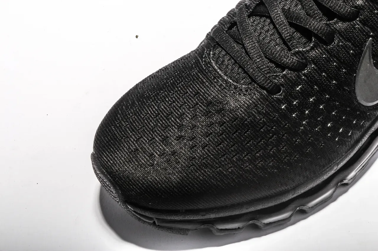 Nike Air Max काले सफेद बुनाई ऊपरी दृश्यमान इकाई रनिंग जूते 5