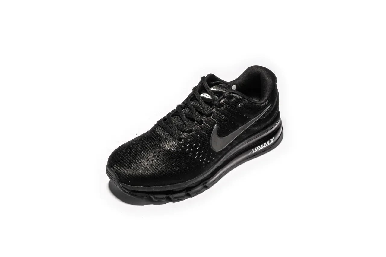 Nike Air Max काले सफेद बुनाई ऊपरी दृश्यमान इकाई रनिंग जूते 7
