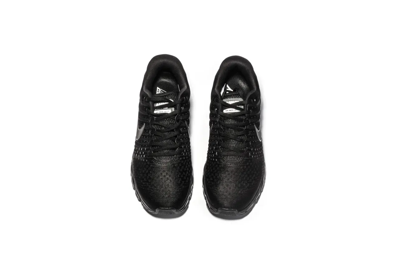 Nike Air Max काले सफेद बुनाई ऊपरी दृश्यमान इकाई रनिंग जूते 9