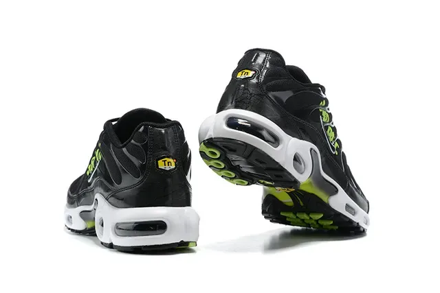 Chaussures lifestyle Nike Air Max Plus noir et vert néon 2