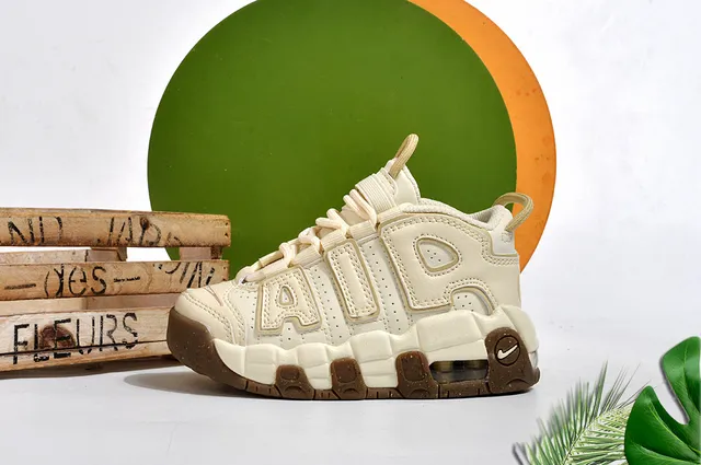 Nike Air More Uptempo Gray White Chunky Sneakers 7