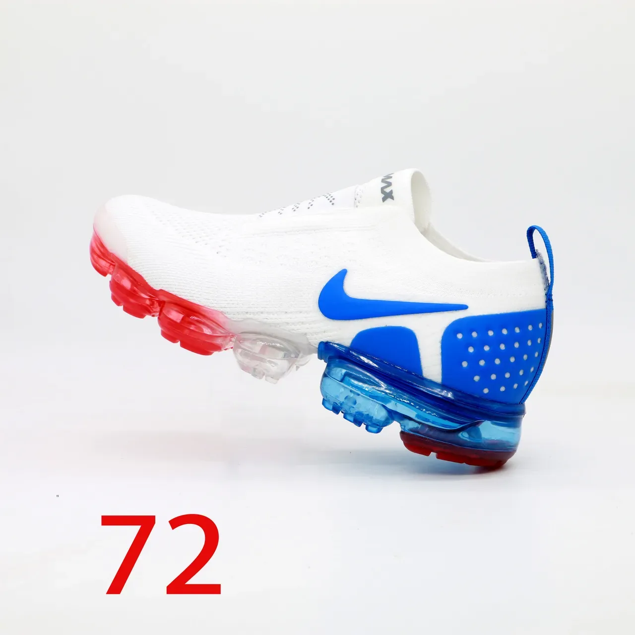 Nike Air VaporMax Flyknit 3 White Blue Red জীবনশৈলী স্নিকার 2