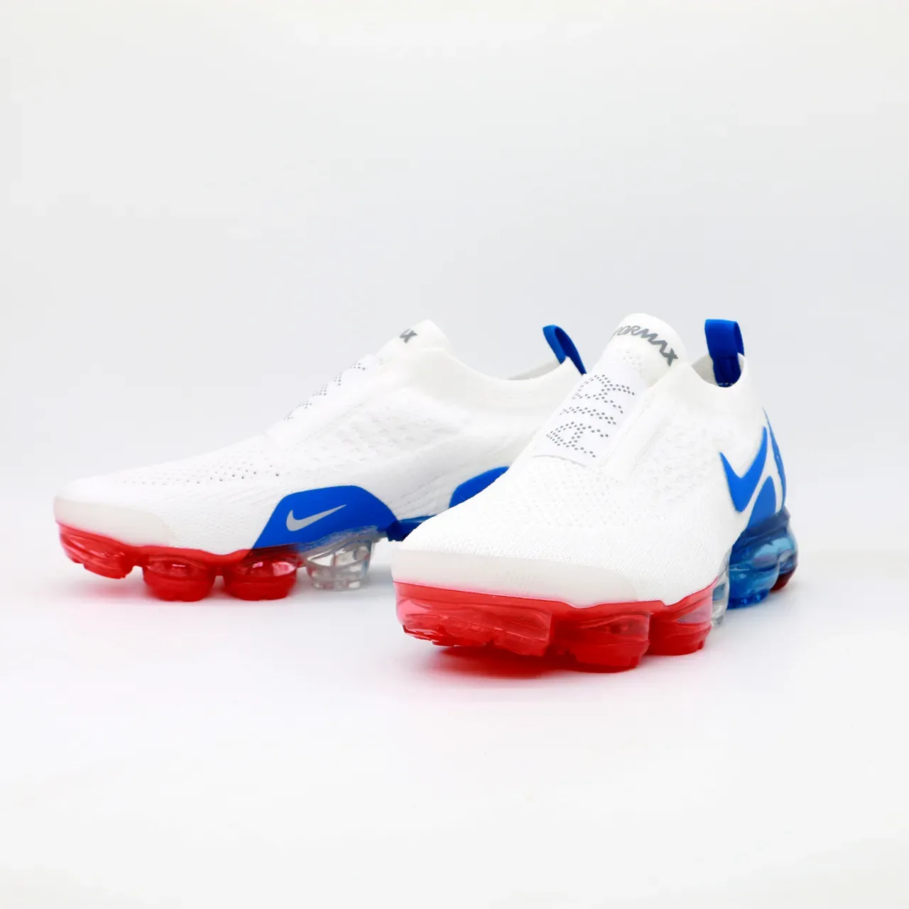 Nike Air VaporMax Flyknit 3 White Blue Red জীবনশৈলী স্নিকার 5