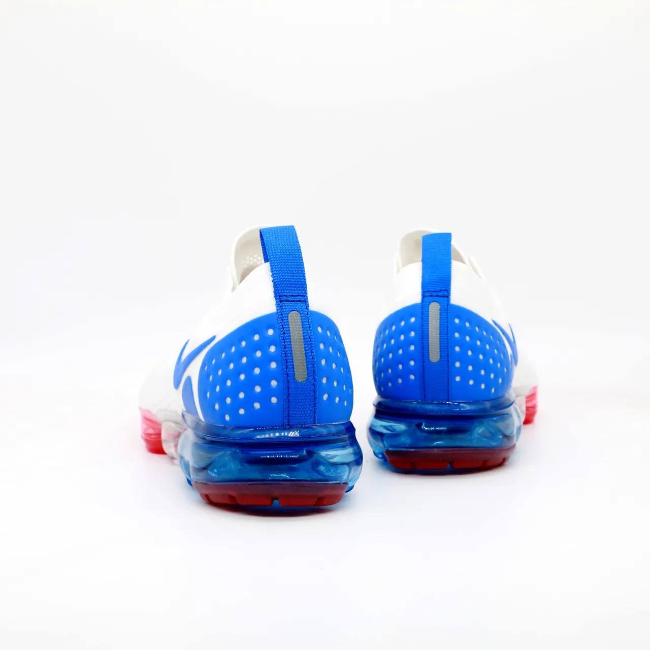 Nike Air VaporMax Flyknit 3 White Blue Red জীবনশৈলী স্নিকার 6