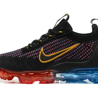 Nike Air VaporMax Flyknit متعدد الألوان نقطة أسود ذهبي نمط حياة أحذية رياضية