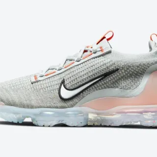 Nike Air VaporMax Plus رمادي فاتح وردي برتقالي حذاء رياضي نمط حياة