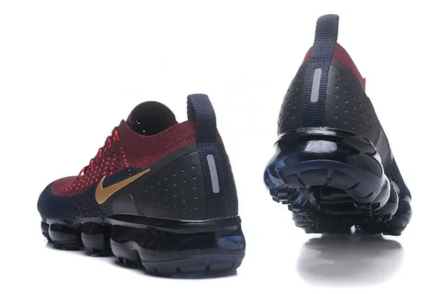 Nike Air VaporMax Red Navy Gold Running Shoes 3