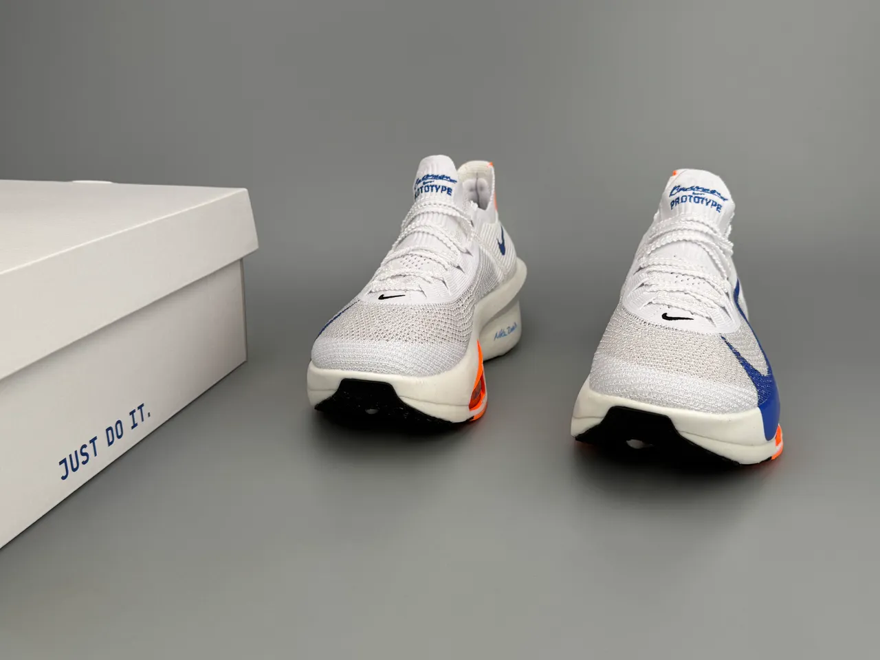 Nike Air Zoom Alphafly 3 White Blue Orange Running Shoes 3