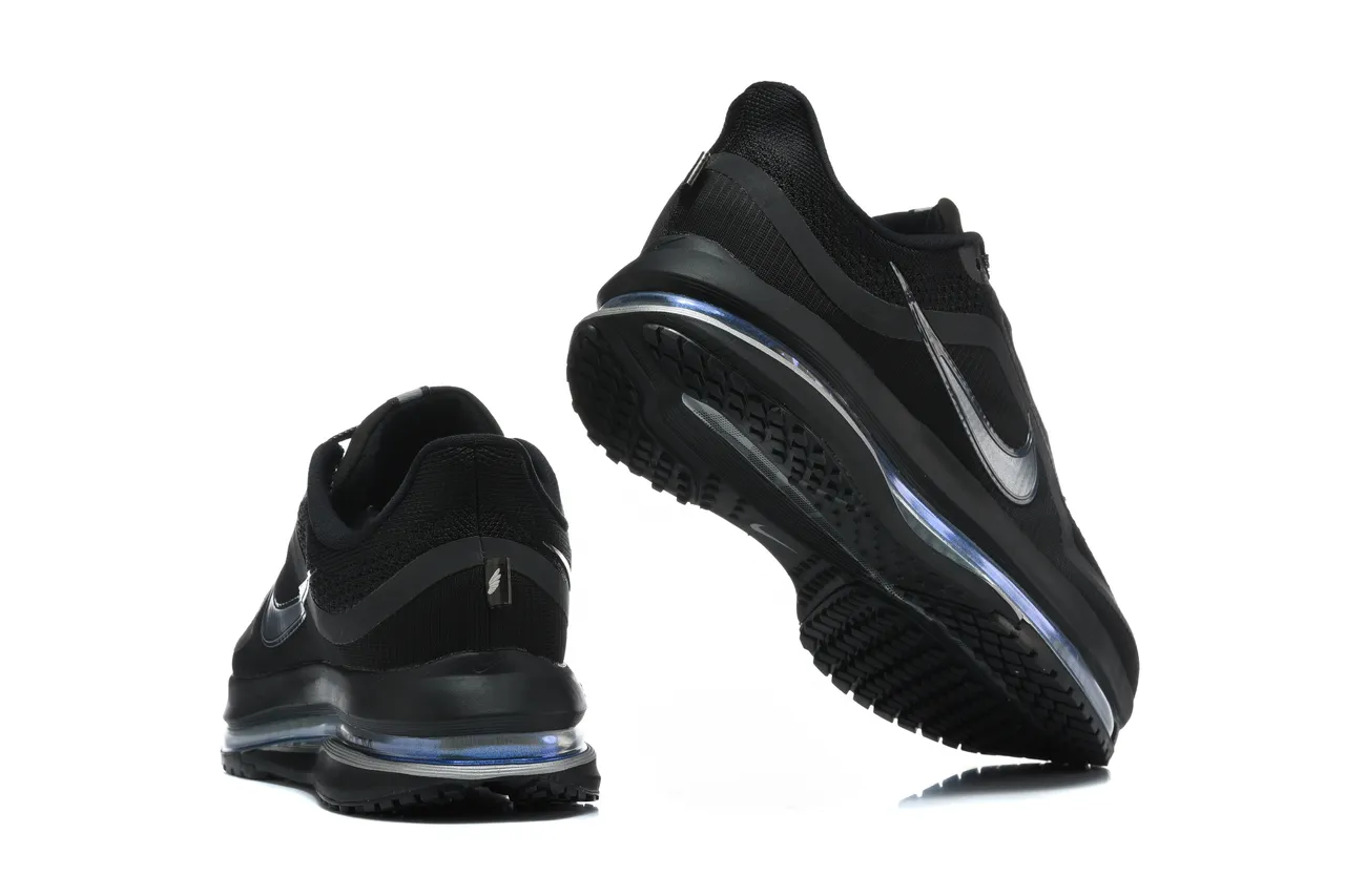 Nike Air Zoom Pegasus 黑色蓝色网面鞋面全长单元跑鞋 3