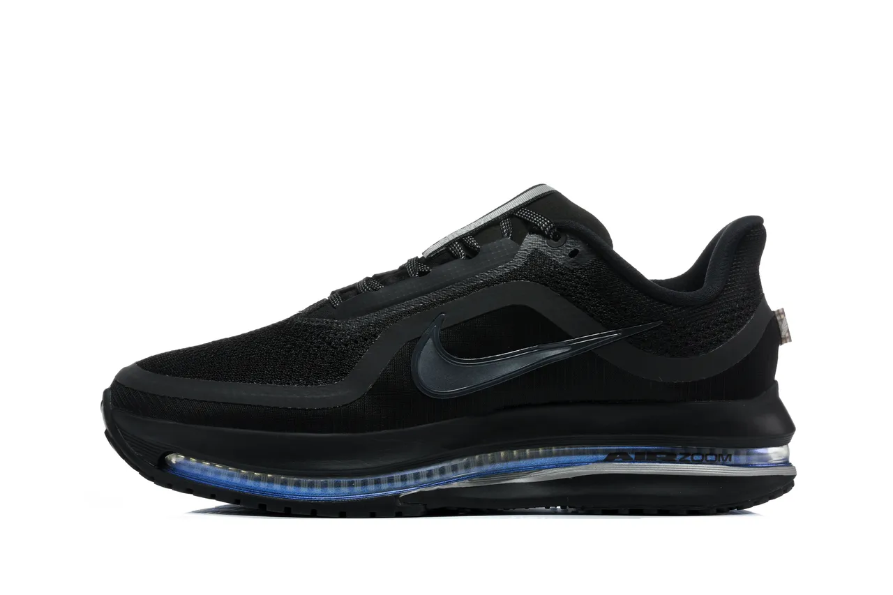Nike Air Zoom Pegasus 黑色蓝色网面鞋面全长单元跑鞋 5