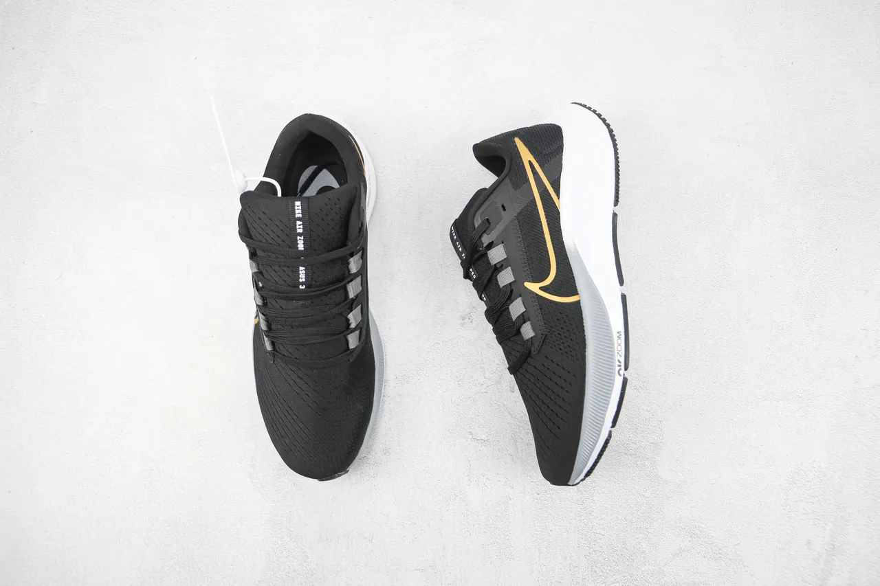 Nike Air Zoom Pegasus Black Gold Running Shoes 3
