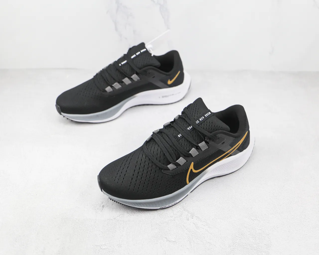 Nike Air Zoom Pegasus Black Gold Running Shoes 4