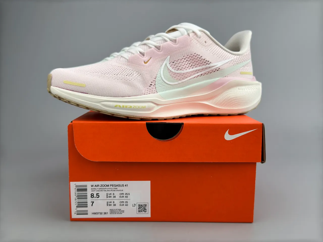 Nike Air Zoom Pegasus Pastel Pink and Mint tênis de corrida 2