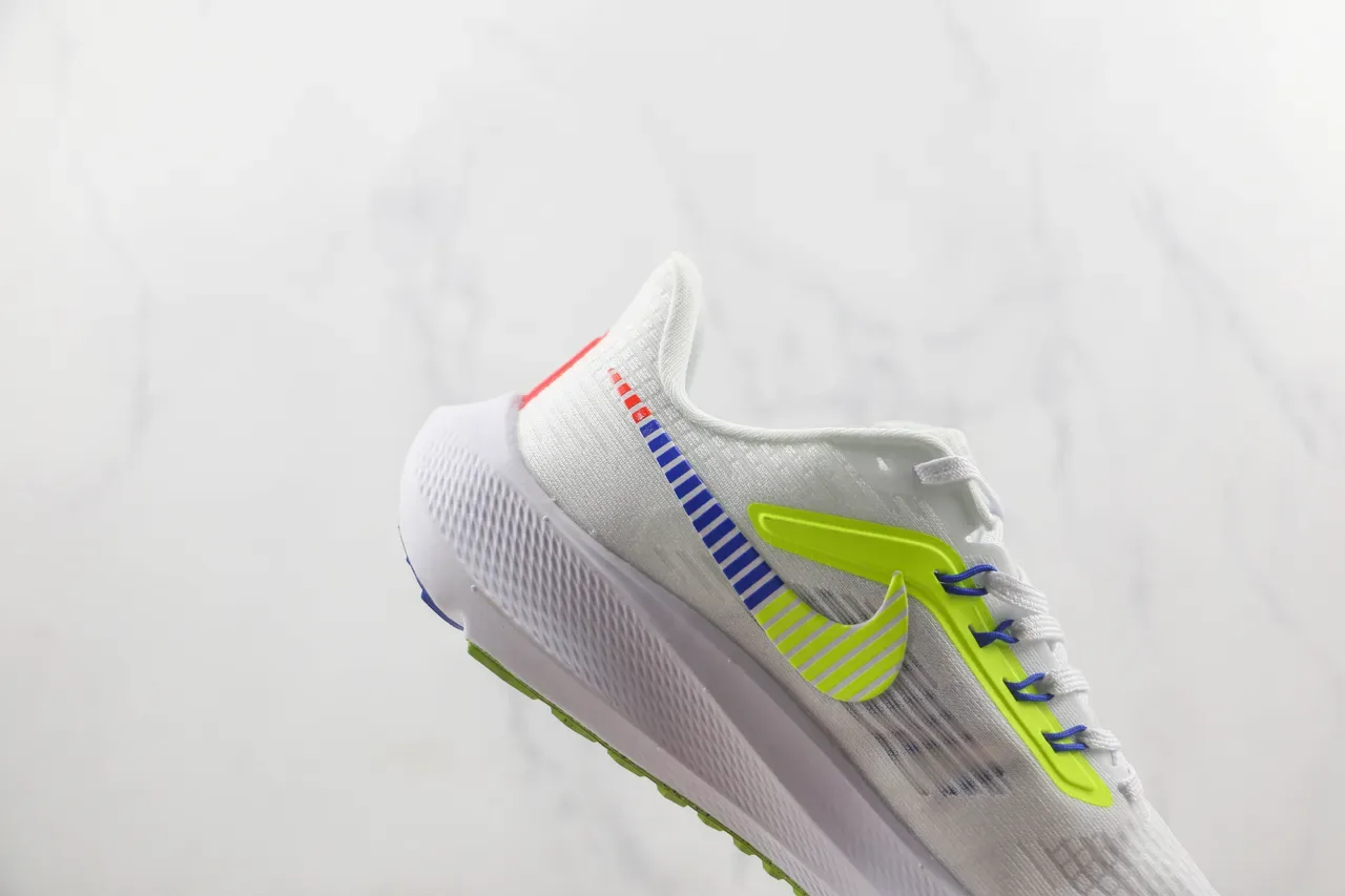 Nike Air Zoom Pegasus White Volt Blue Running Shoes 5