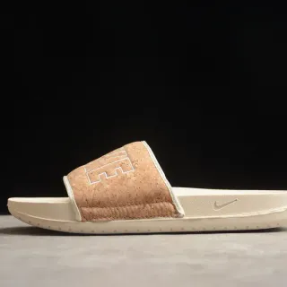 Nike Benassi 米白色 软木鞋带 成型泡沫鞋底 拖鞋