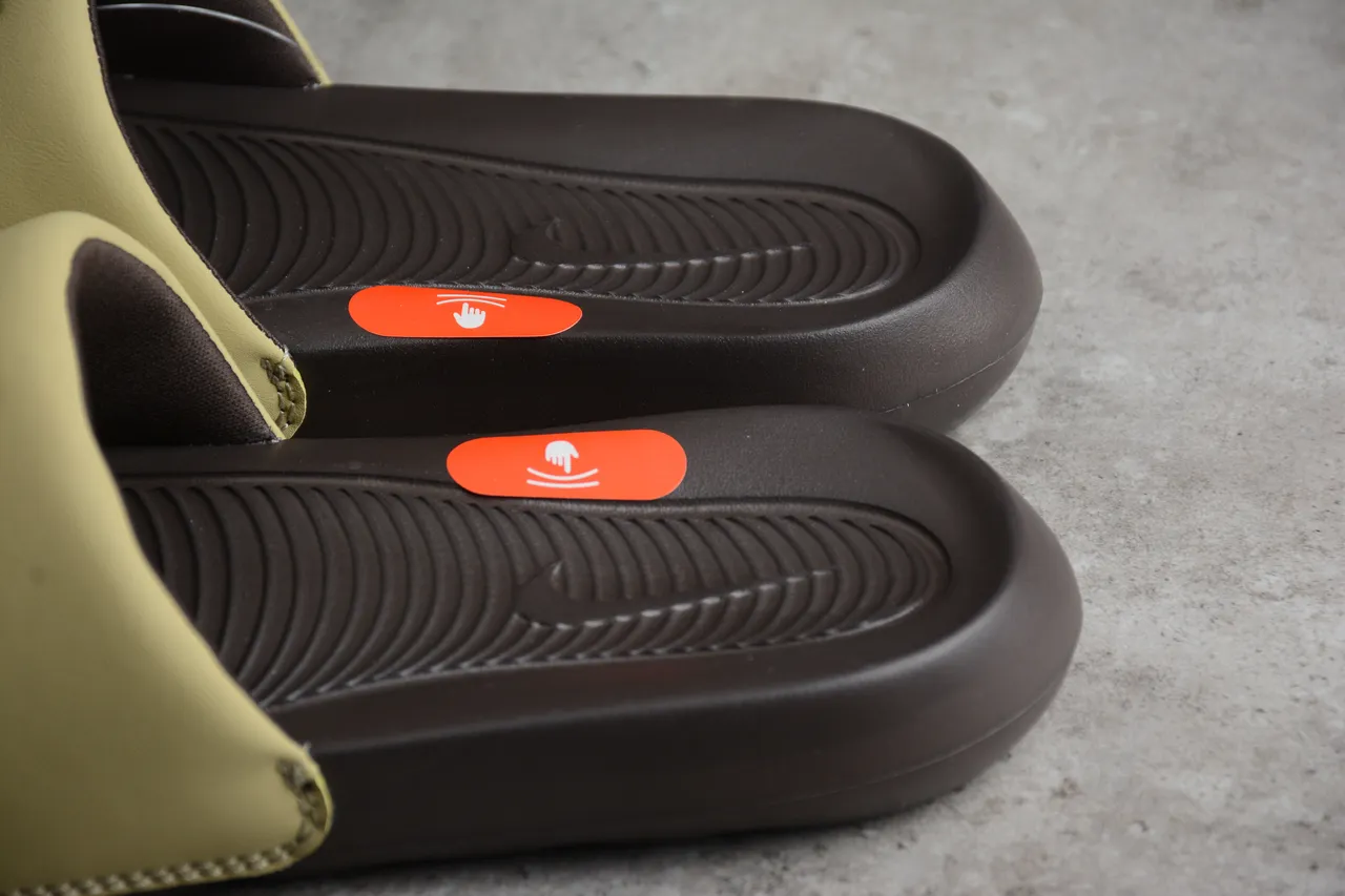 Nike Benassi Olive and Black Slippers 5