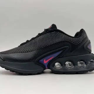 Nike أسود وردي الجزء العلوي من الشبكة وسادة هوائية مرئية أحذية لايف ستايل