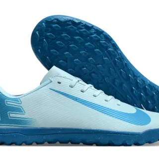 Nike Blue Low-Cut Synthetic Upper Ribbed Texture Indoor Soccer Shoes