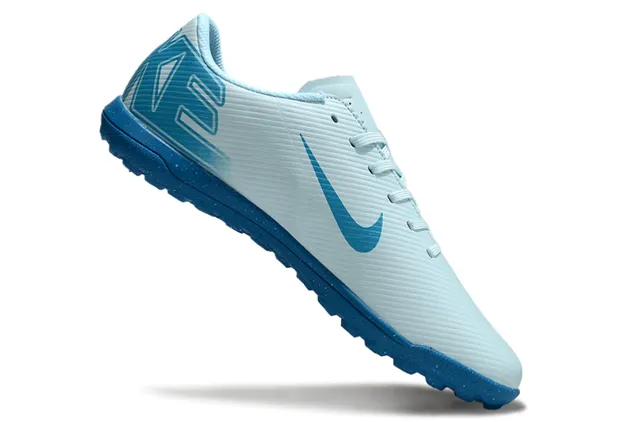Nike Blue Low-Cut Synthetic Upper Ribbed Texture Indoor Soccer Shoes 2