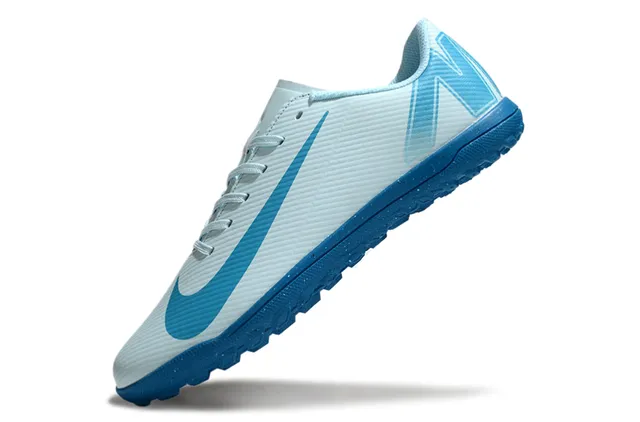 Nike Blue Low-Cut Synthetic Upper Ribbed Texture Indoor Soccer Shoes 3
