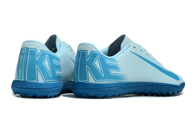 Nike Blue Low-Cut Synthetic Upper Ribbed Texture Indoor Soccer Shoes 5