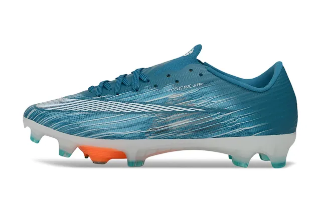 Nike Azul Laranja Flyweave Upper Translucent Sole Plate Firm-Ground Sapatos de futebol 7