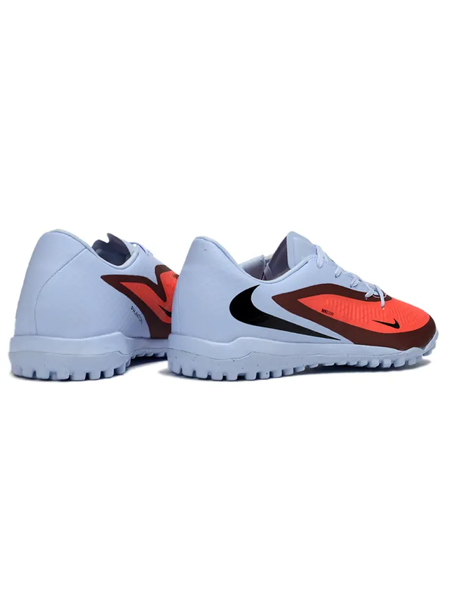 Nike Blue Orange Low-Cut Synthetic Upper Textured Forefoot Overlay Turf Soccer Shoes 5