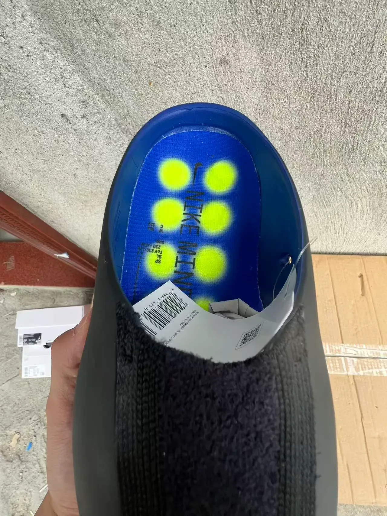 Nike Zapatillas Deportivas Azul Amarillo Suela de Goma Moldeada Gradiente 4