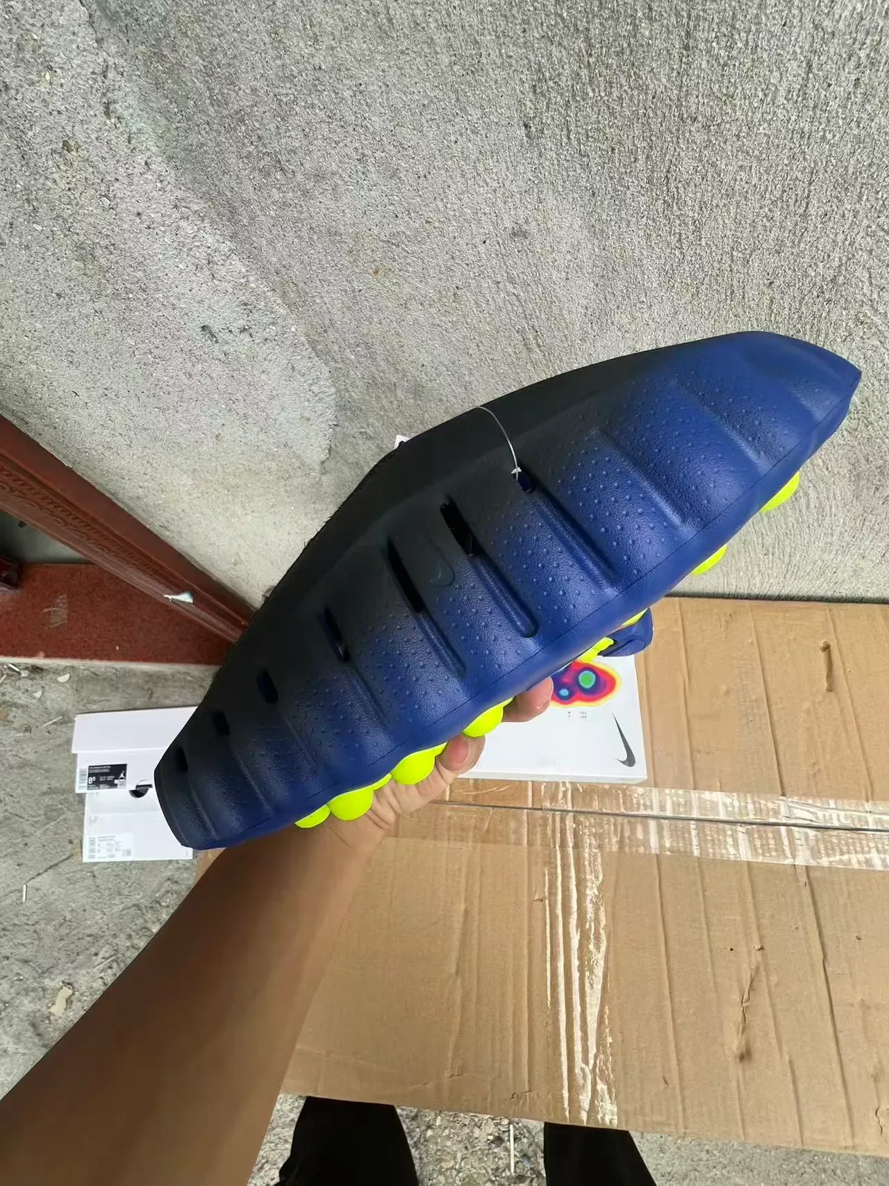 Nike Zapatillas Deportivas Azul Amarillo Suela de Goma Moldeada Gradiente 5