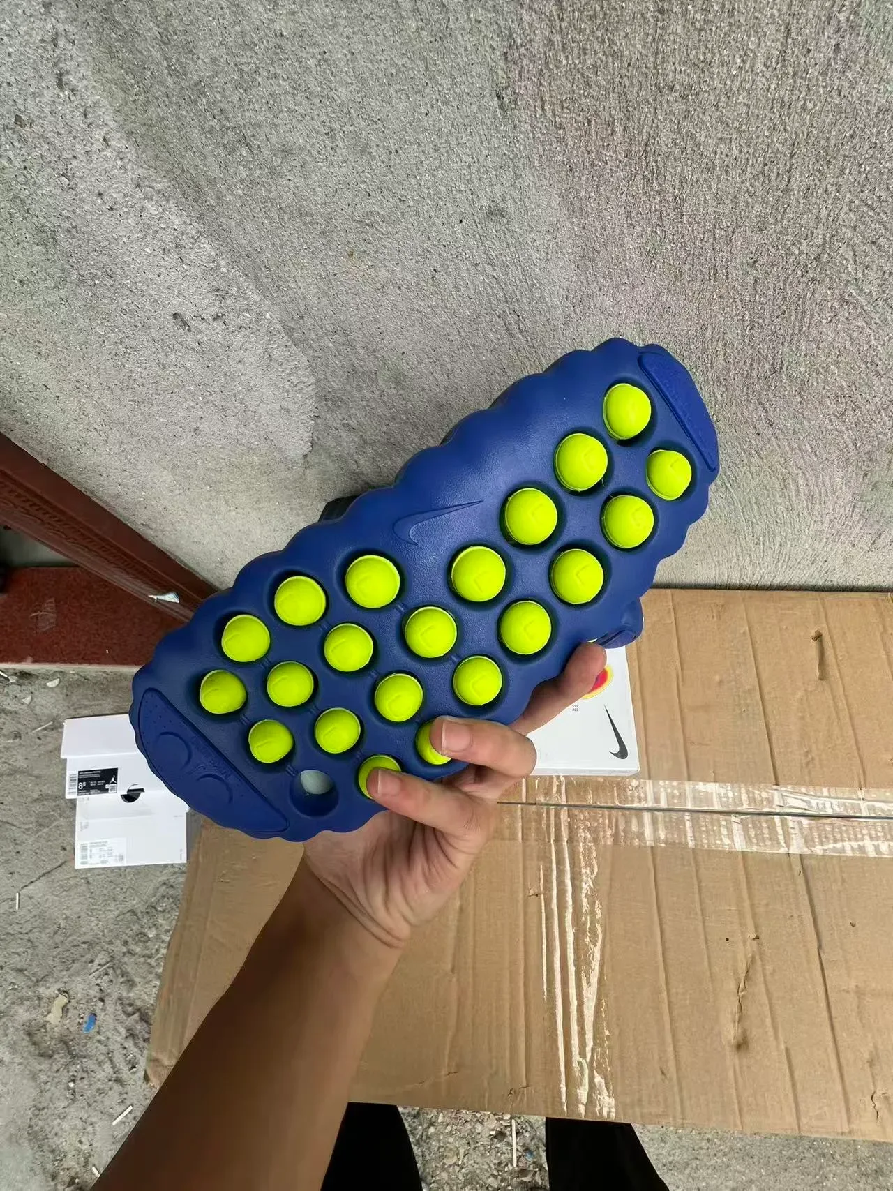 Nike Zapatillas Deportivas Azul Amarillo Suela de Goma Moldeada Gradiente 6