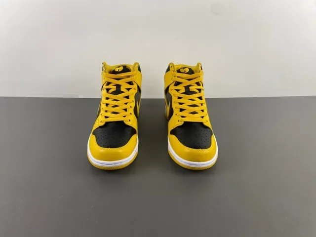 Nike Dunk High Jaune et Noir Chaussures Lifestyle 11
