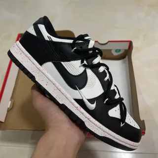 Nike Dunk Low أسود أبيض بقعي أسلوب حياة أحذية رياضية