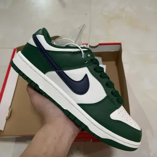 Nike Dunk Low Green White Navy حذاء أسلوب حياة