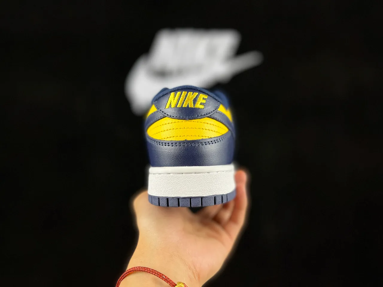 Nike Dunk Low Navy and Yellow Lifestyle Sneakers 6