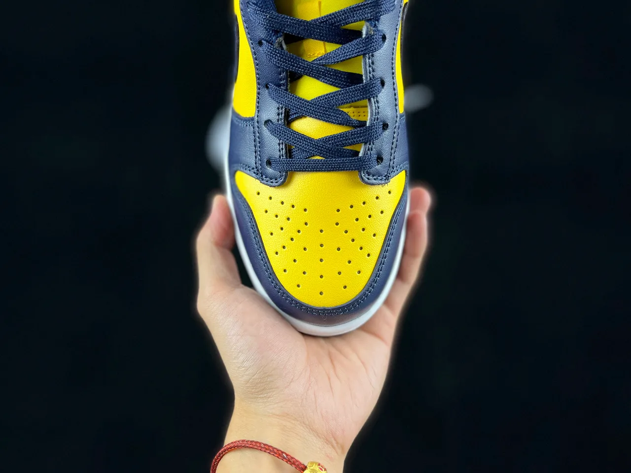 Nike Dunk Low Navy and Yellow Lifestyle Sneakers 8