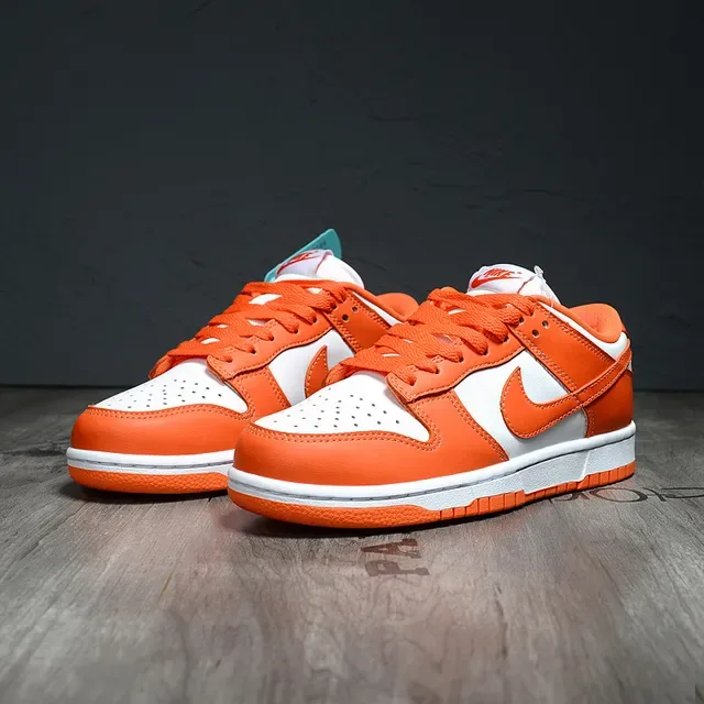 Nike Dunk Low Orange and White Lifestyle Sneakers 3