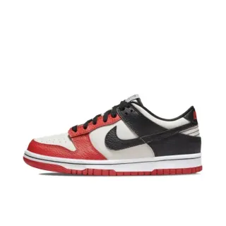 Nike Dunk Low Vermelho Preto Branco Tênis Lifestyle