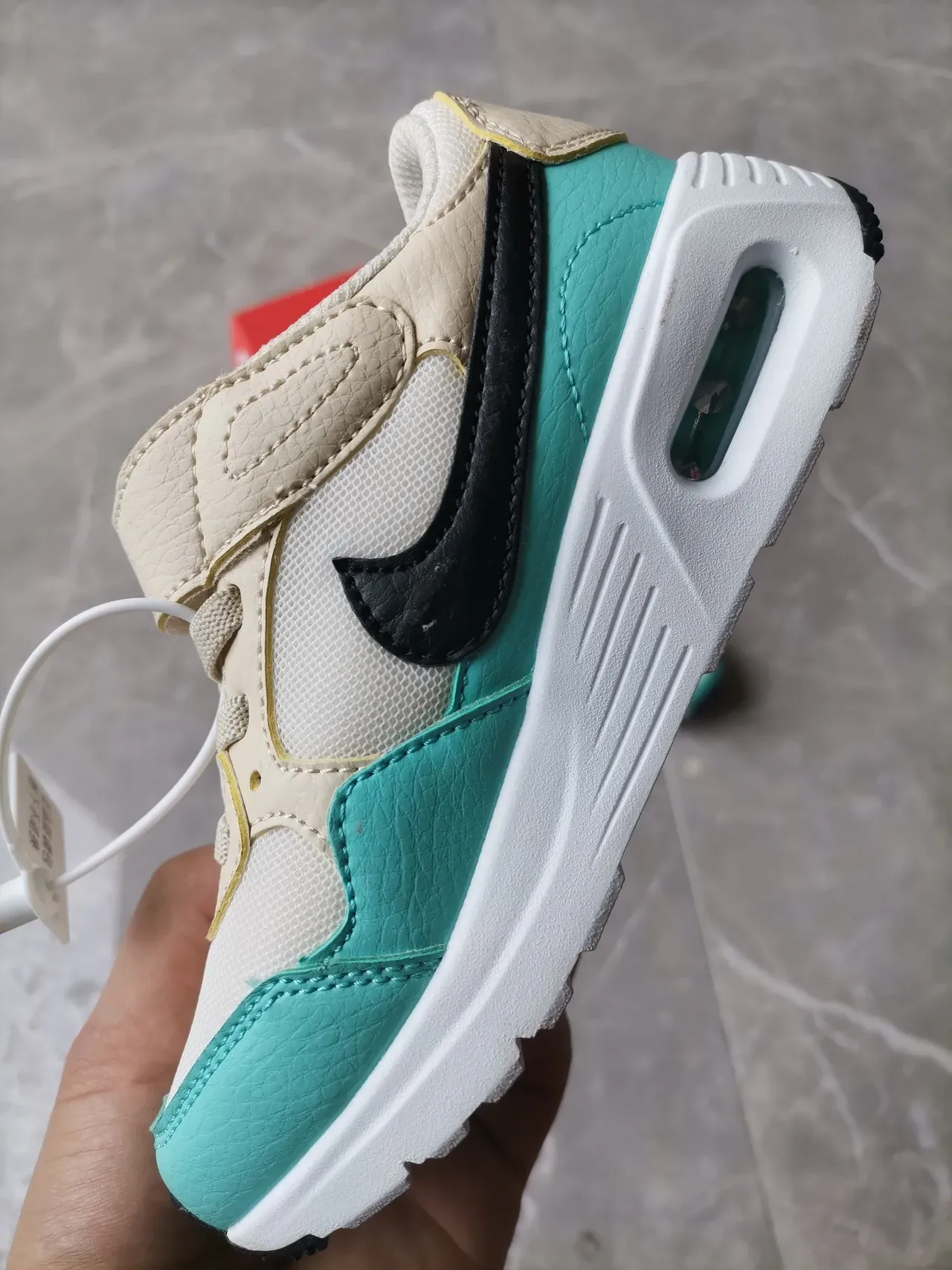 Nike Gris Vert Chaussures Lifestyle à Coupe Basse avec Sangle Hook-and-Loop 6
