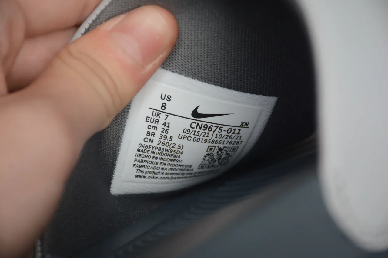 Nike رمادي أصفر حزام واحد شريحة ممسوحة قماش منزلي 4
